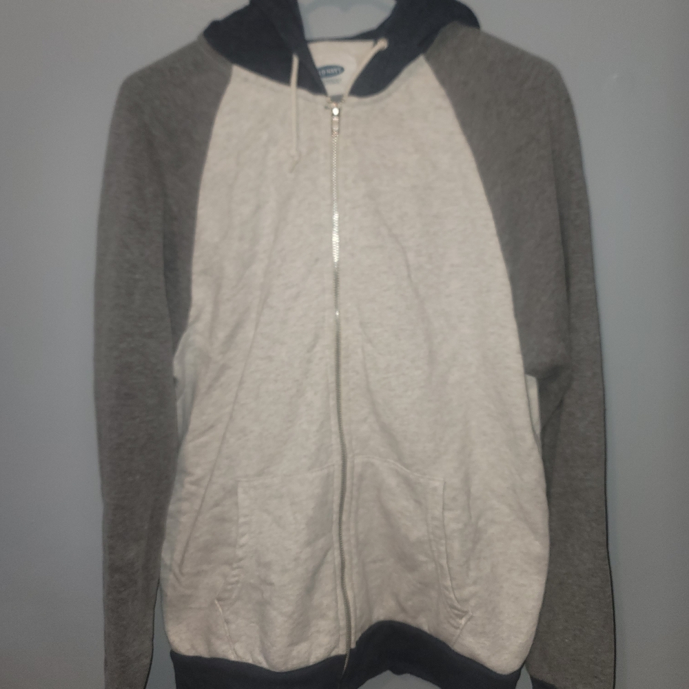 Old Navy Men's Two-Tone Zip-Up Sweater